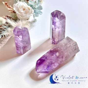 紫黃水晶 / 紫水晶柱｜智慧、豐盛與愛的祝福