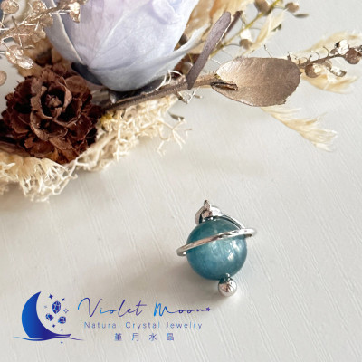 天然綠色藍晶石墜