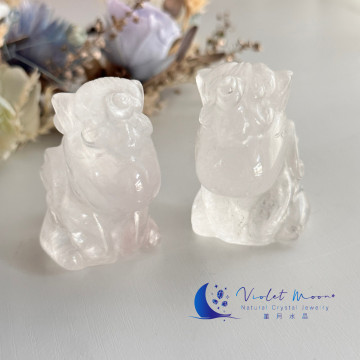 白水晶飛天獨角獸｜淨化穩定能量