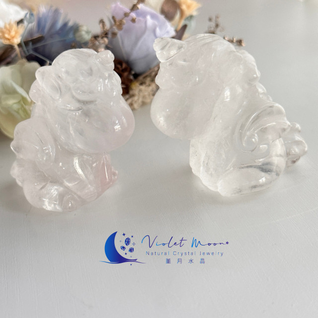 白水晶飛天獨角獸|淨化穩定能量 白水晶飛天獨角獸|淨化穩定能量
