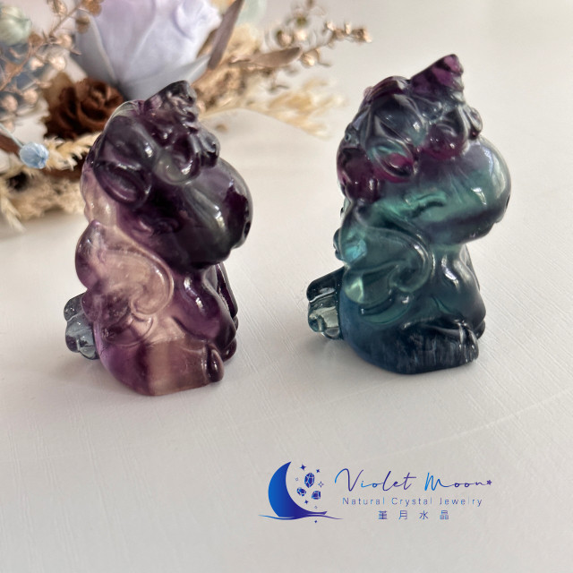 多彩螢石飛天獨角獸|平衡身心靈 多彩螢石飛天獨角獸|平衡身心靈