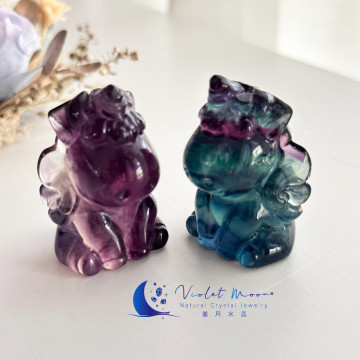 多彩螢石飛天獨角獸｜平衡身心靈