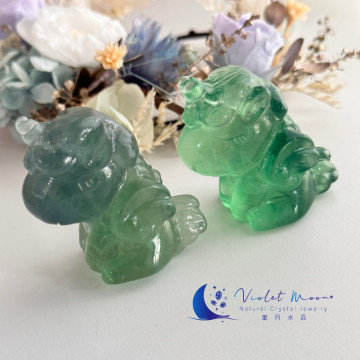 綠螢石飛天獨角獸