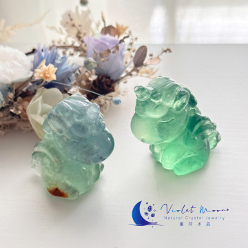 綠螢石飛天獨角獸｜創意靈感源源不絕