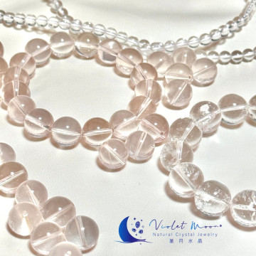 粉色巴西雷姆利亞種子水晶單珠｜愛是唯一的答案